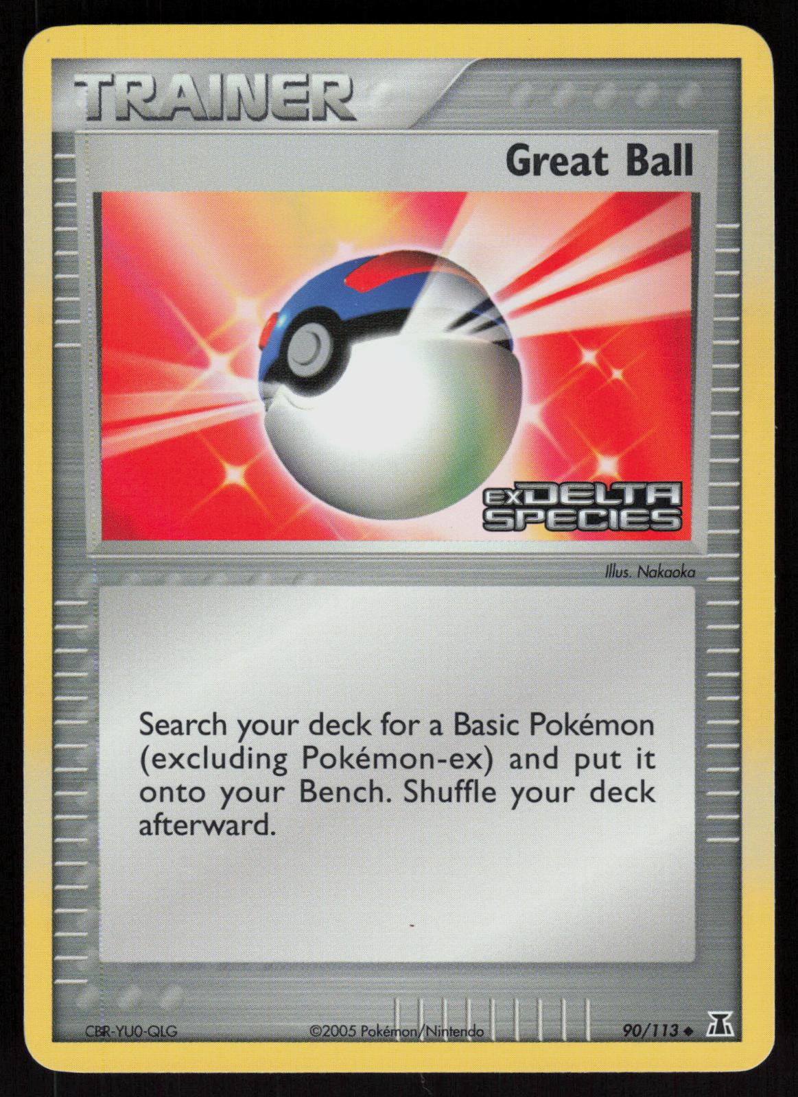 Pokemon Great Ball 90/113 Delta Species Uncommon Reverse Holo Near Mint
