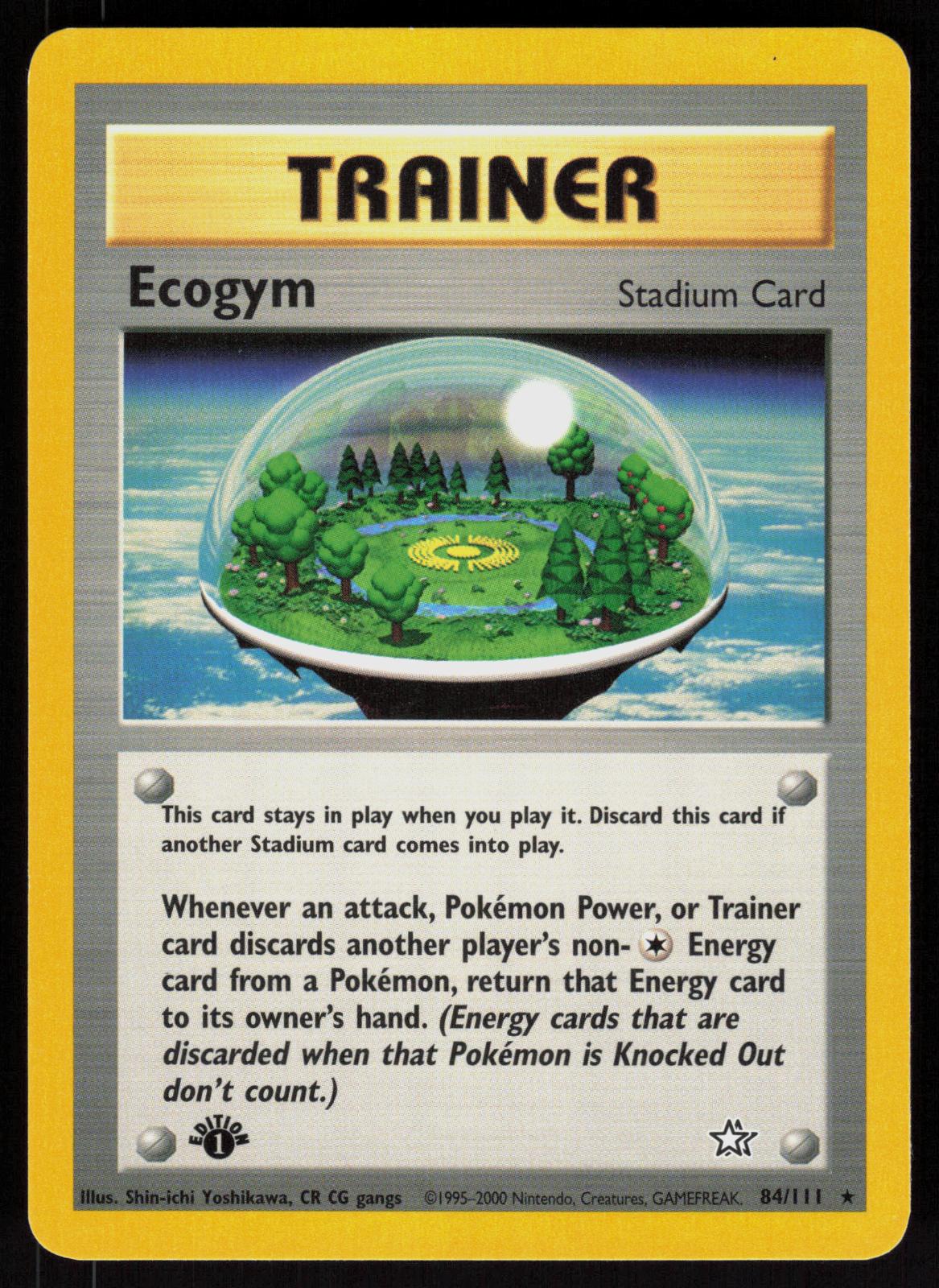 Pokemon Ecogym 84/111 Neo Genesis Rare 1st Edition Near Mint