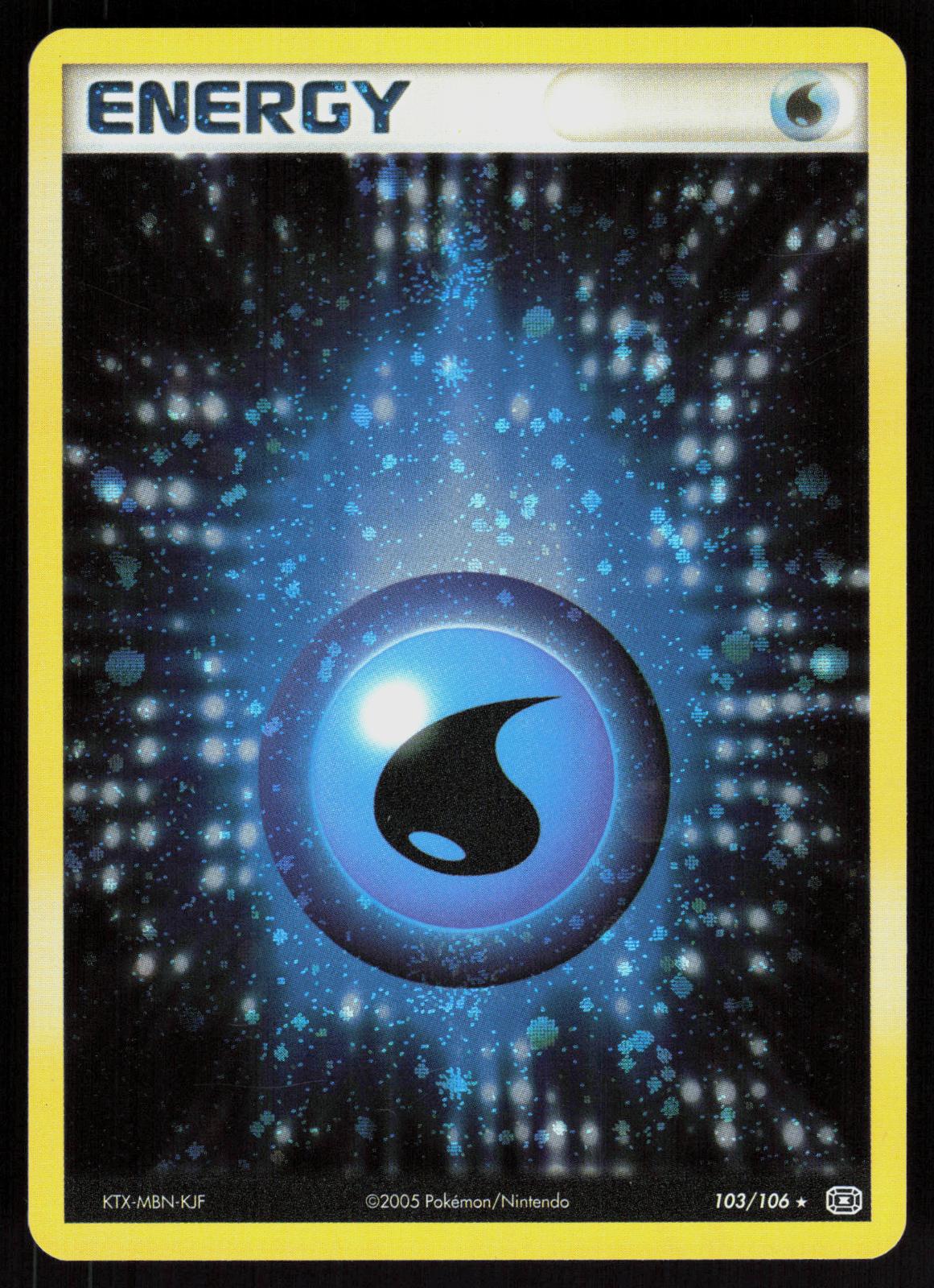 Pokemon Water Energy 103/106 Emerald Holo Rare Near Mint