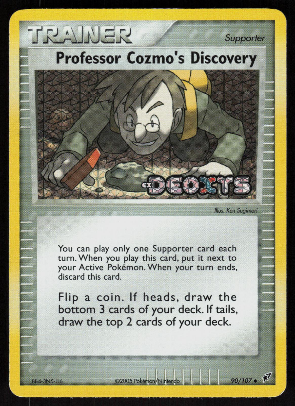 Pokemon Professor Cozmo's Discovery 90/107 Deoxys Uncommon Reverse Holo NM