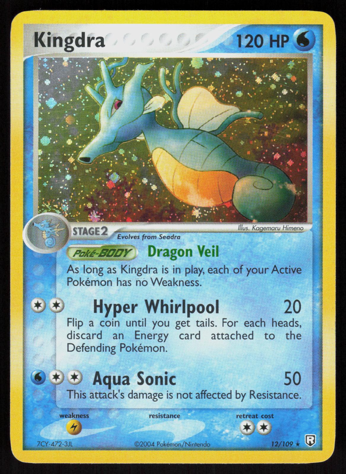Pokemon Kingdra 12/109 Team Rocket Returns Holo Rare Lightly Played