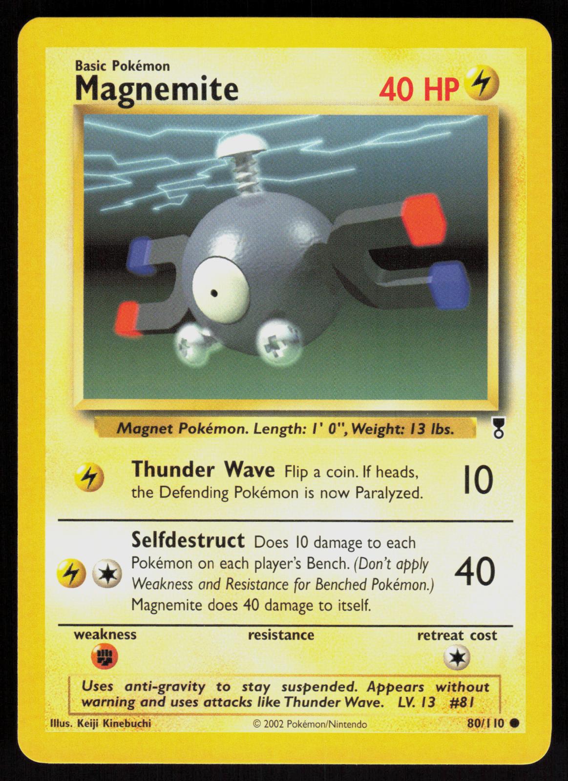 Pokemon Magnemite 80/110 Legendary Collection Common Near Mint