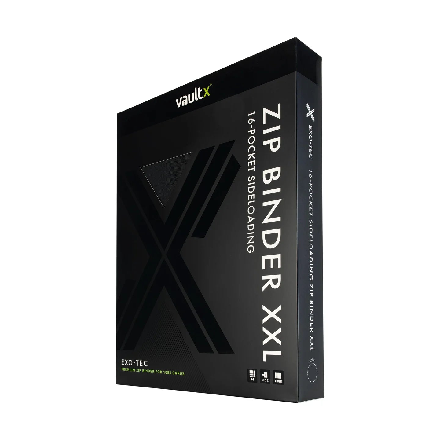 Vault X - 16 Pocket Exo-Tec Zip Binder - Black - 20% VAT