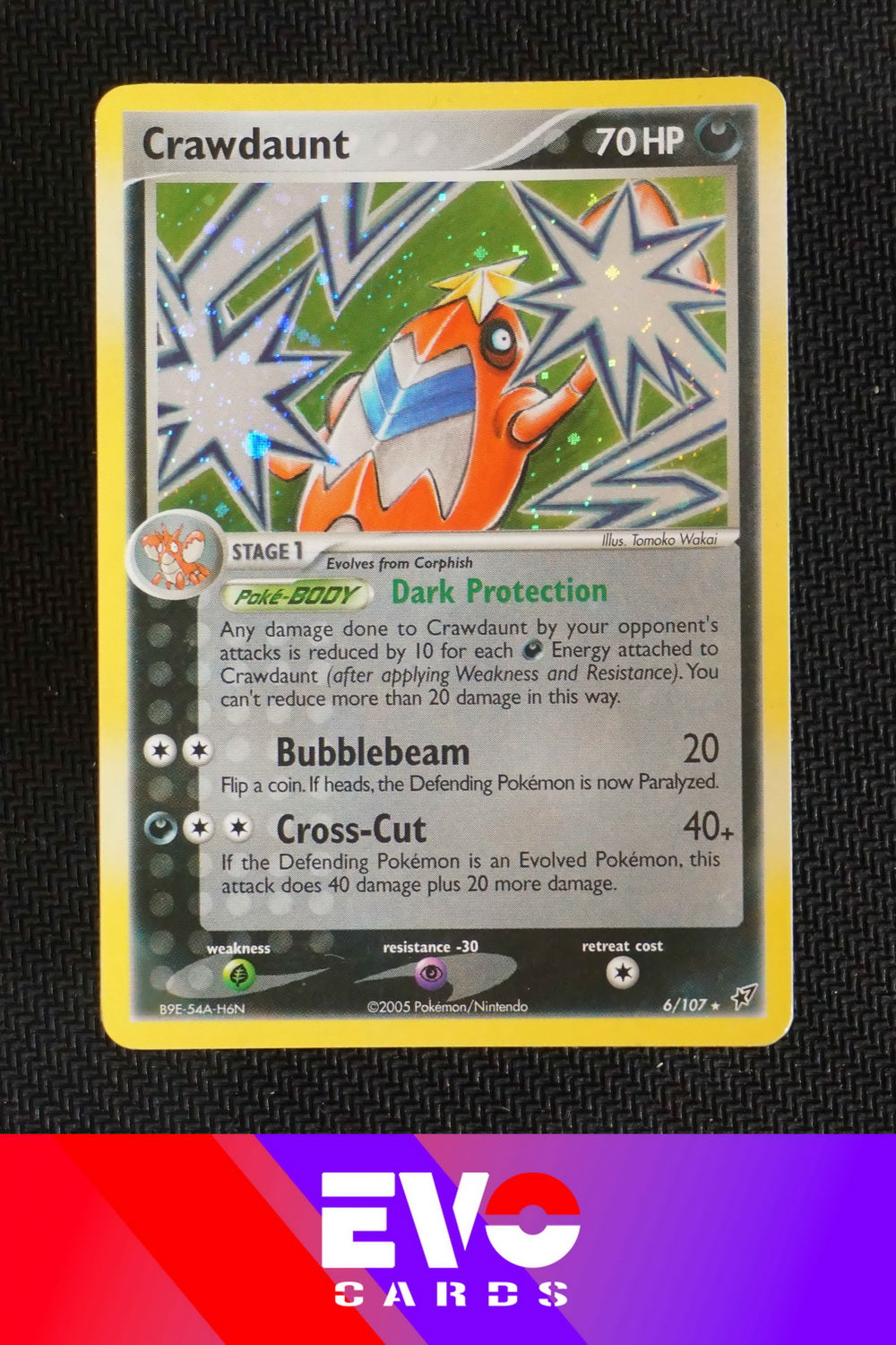 Crawdaunt 6/107 ex Deoxys - Holo - Excellent