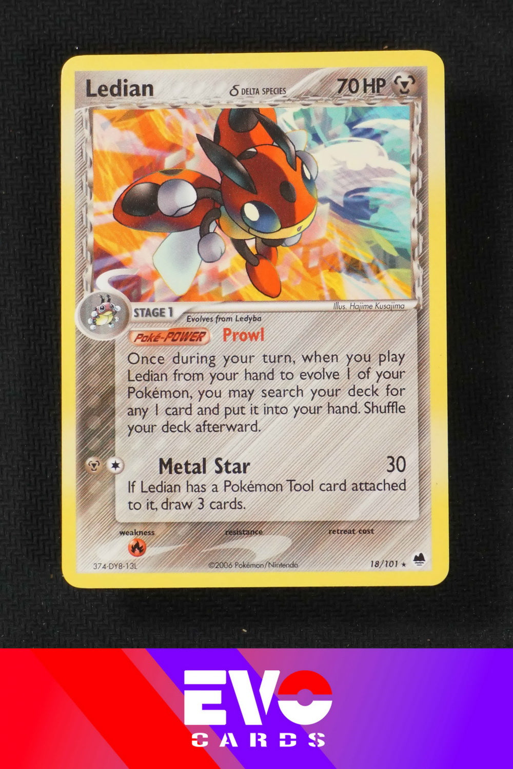 Ledian 18/101 - ex Dragon Frontiers - Near Mint