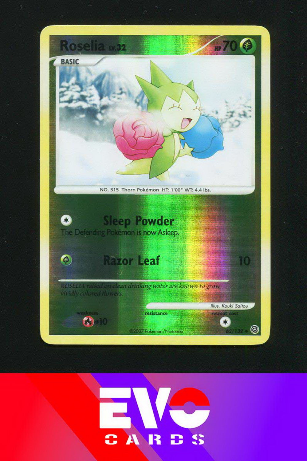 Roselia 62/132 - Secret Wonders - Reverse Holo - Near Mint