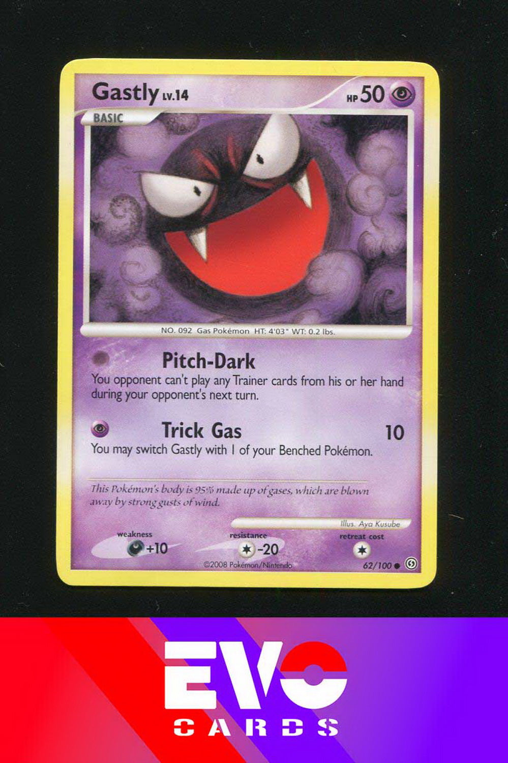 Gastly 62/100 - Stormfront - Excellent