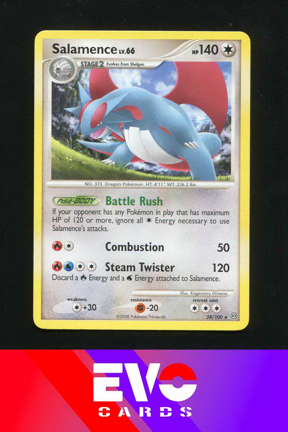 Salamence 24/100 - Stormfront - Excellent