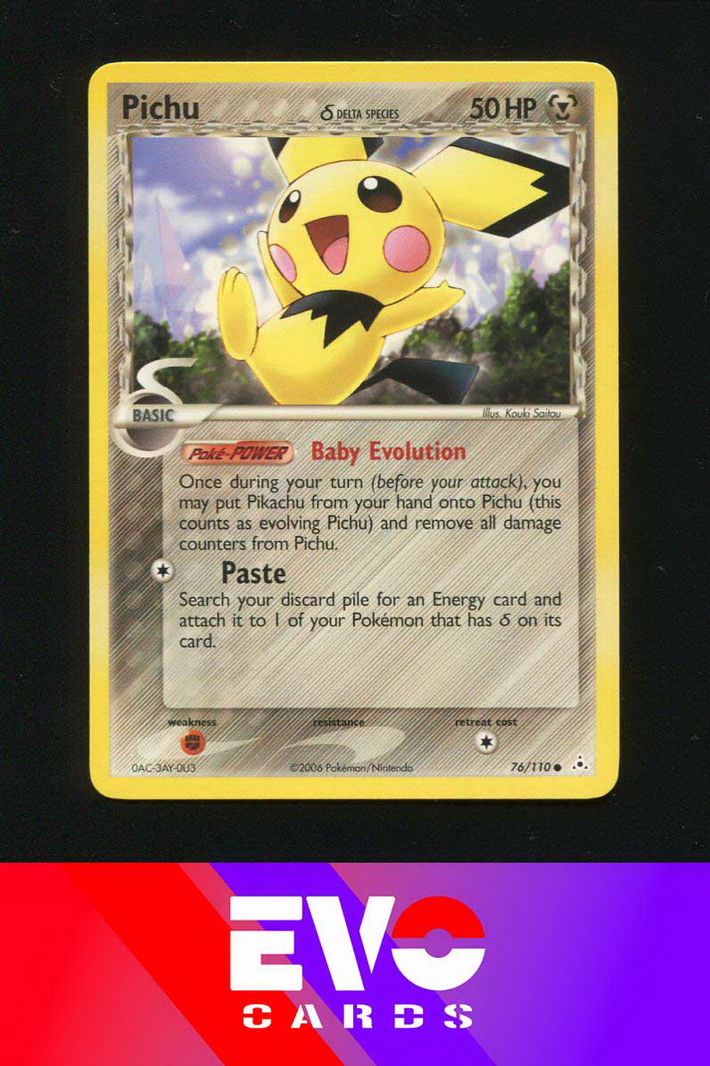 Pichu 76/110 - ex Holon Phantoms - Near Mint