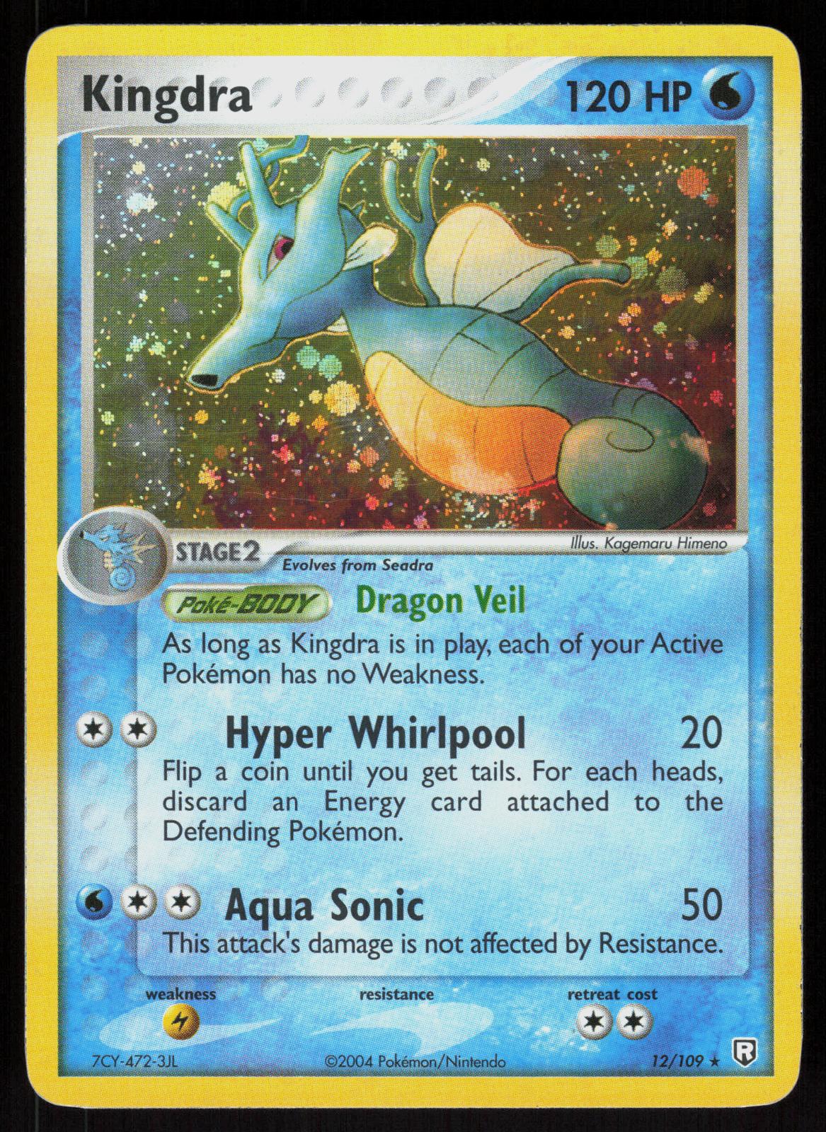 Pokemon Kingdra 12/109 Team Rocket Returns Holo Rare Near Mint