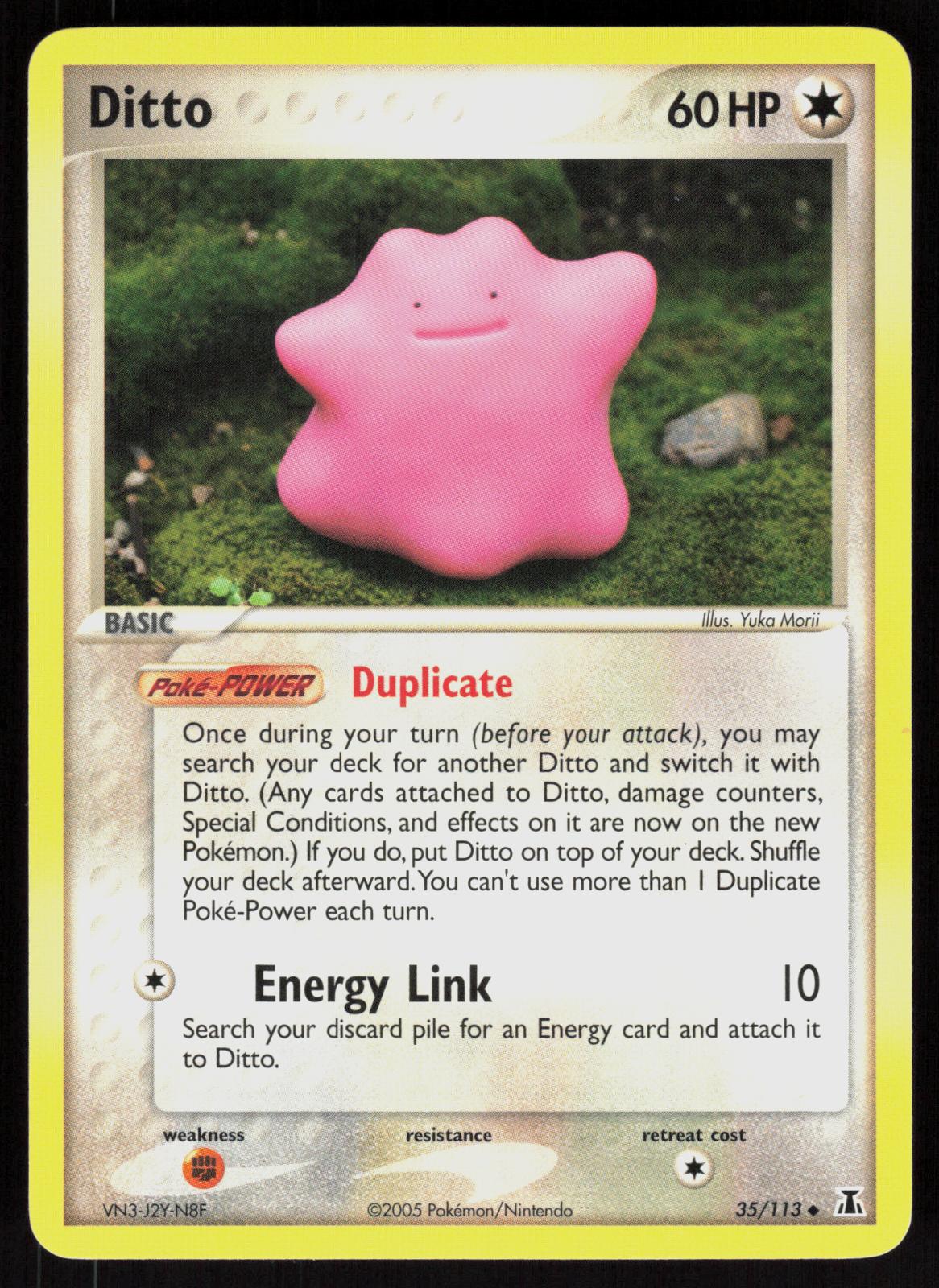 Pokemon Ditto 35/113 Delta Species Uncommon Near Mint