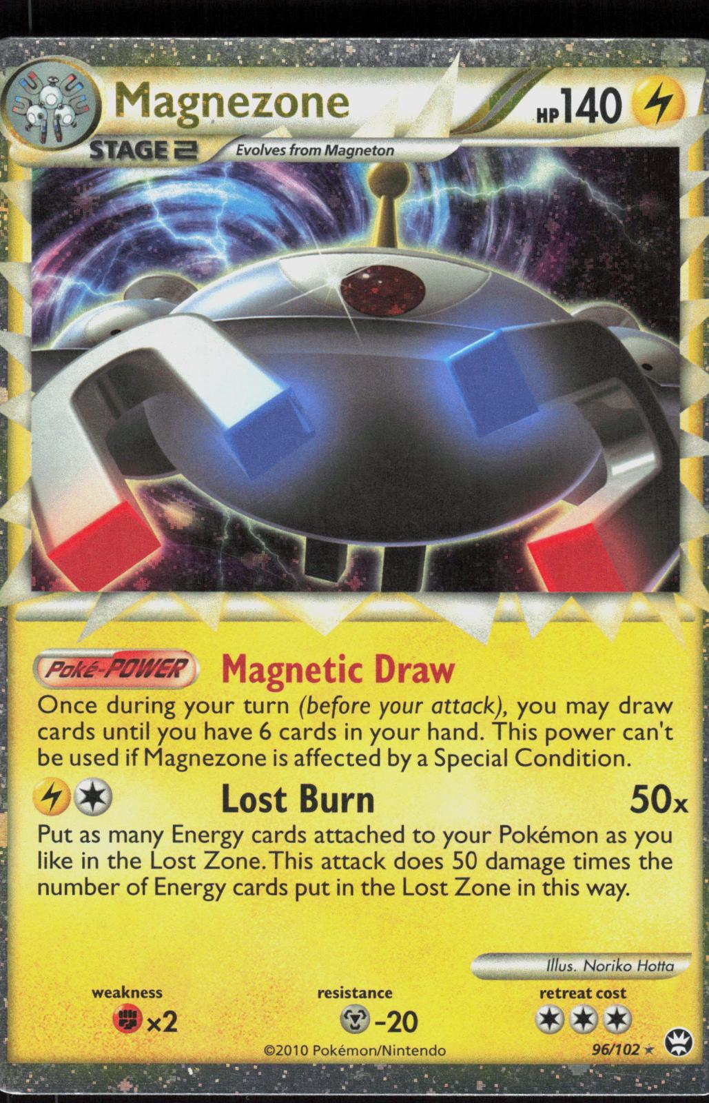 Pokemon Magnezone 96/102 HGSS Triumphant Prime Rare Lightly Played