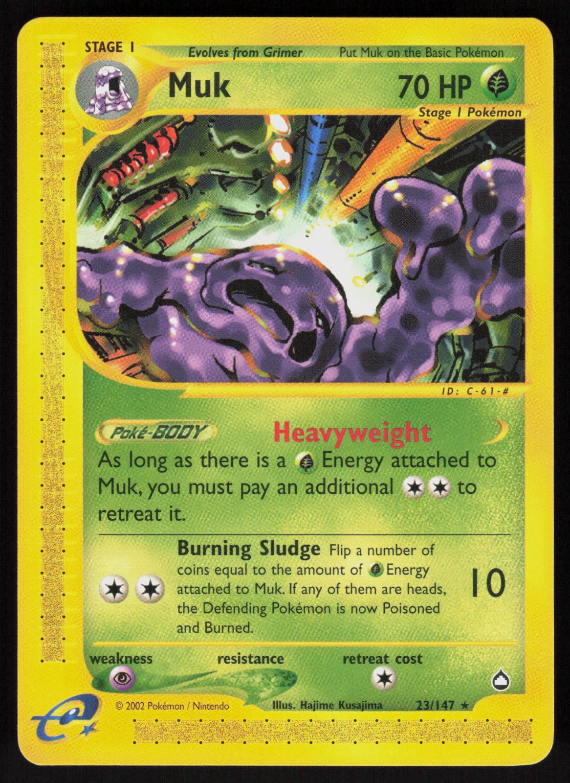 Pokemon Muk 23/167 Aquapolis Rare Near Mint
