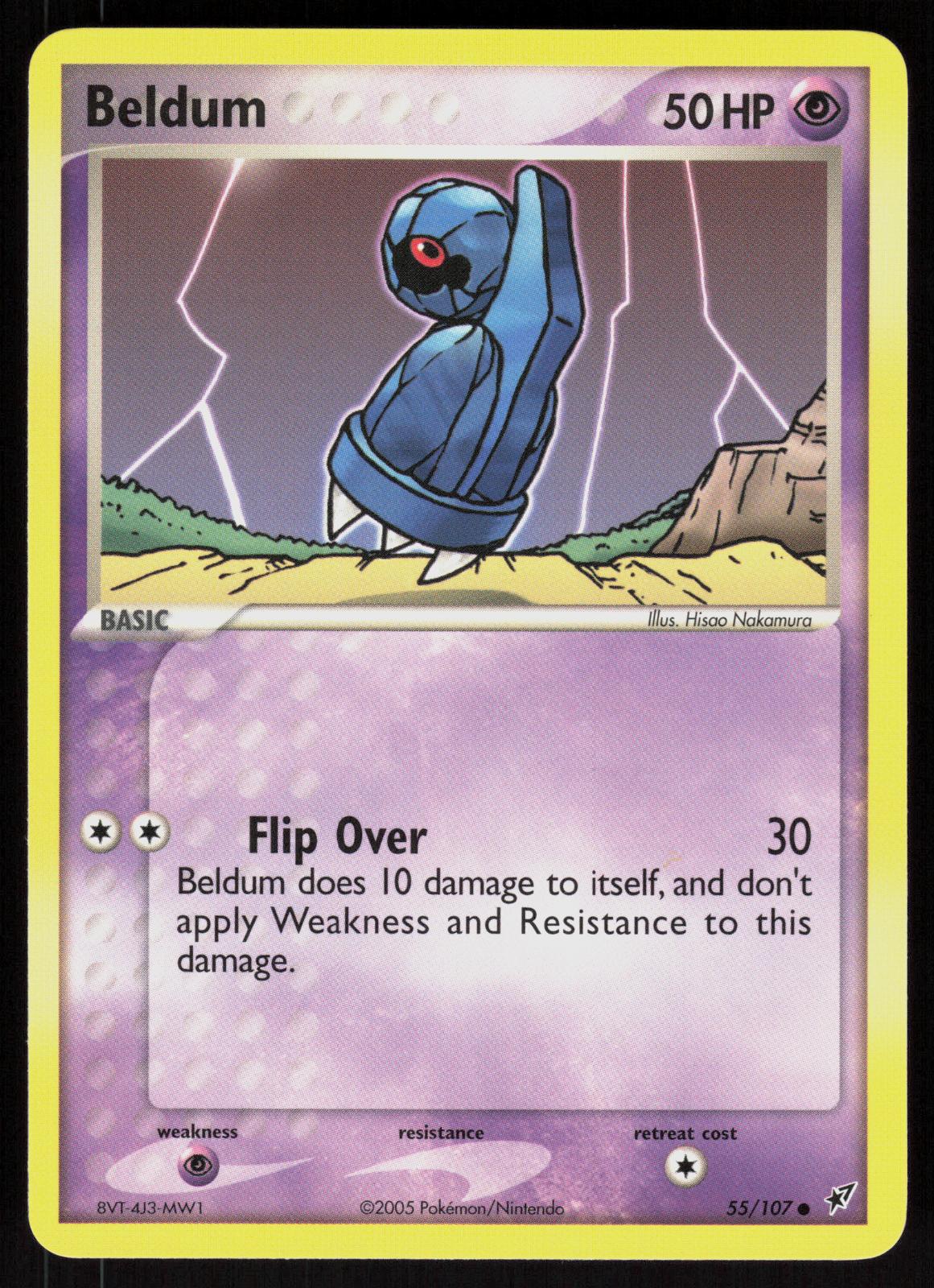 Pokemon Beldum 55/107 Deoxys Common Near Mint