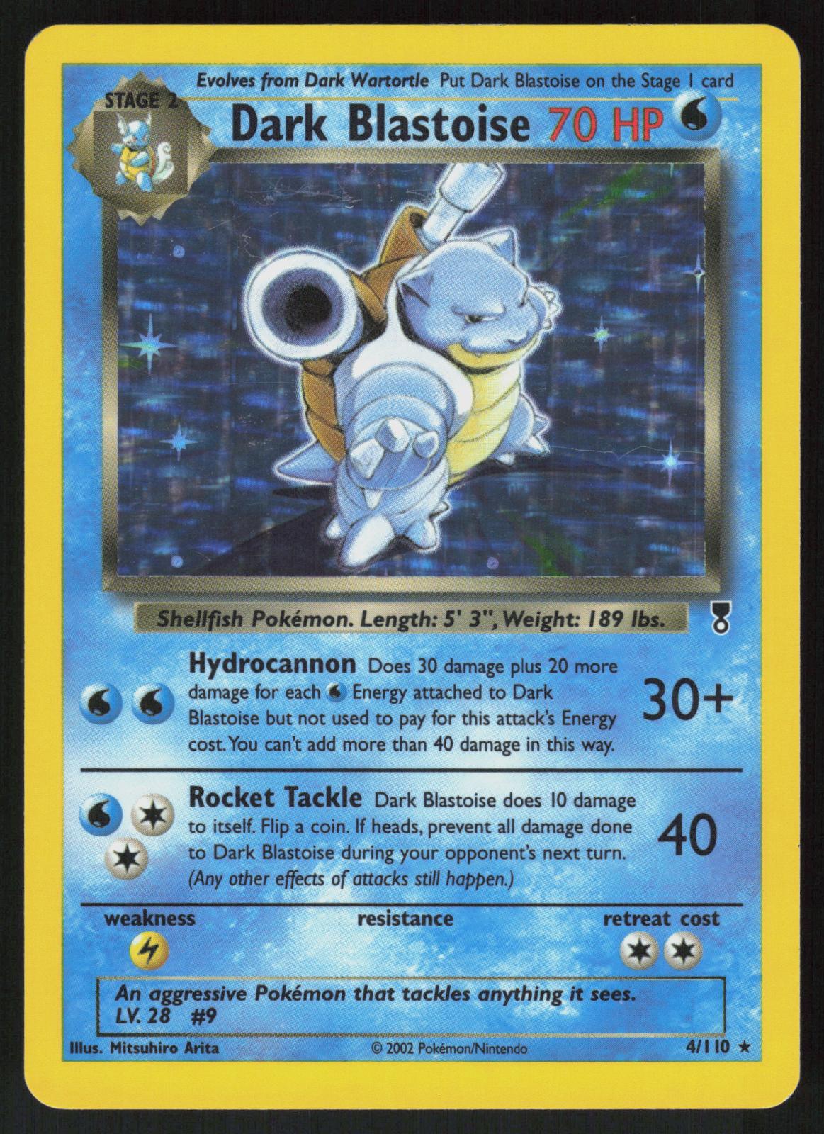 Pokemon Dark Blastoise 4/110 Legendary Collection Holo Rare Near Mint
