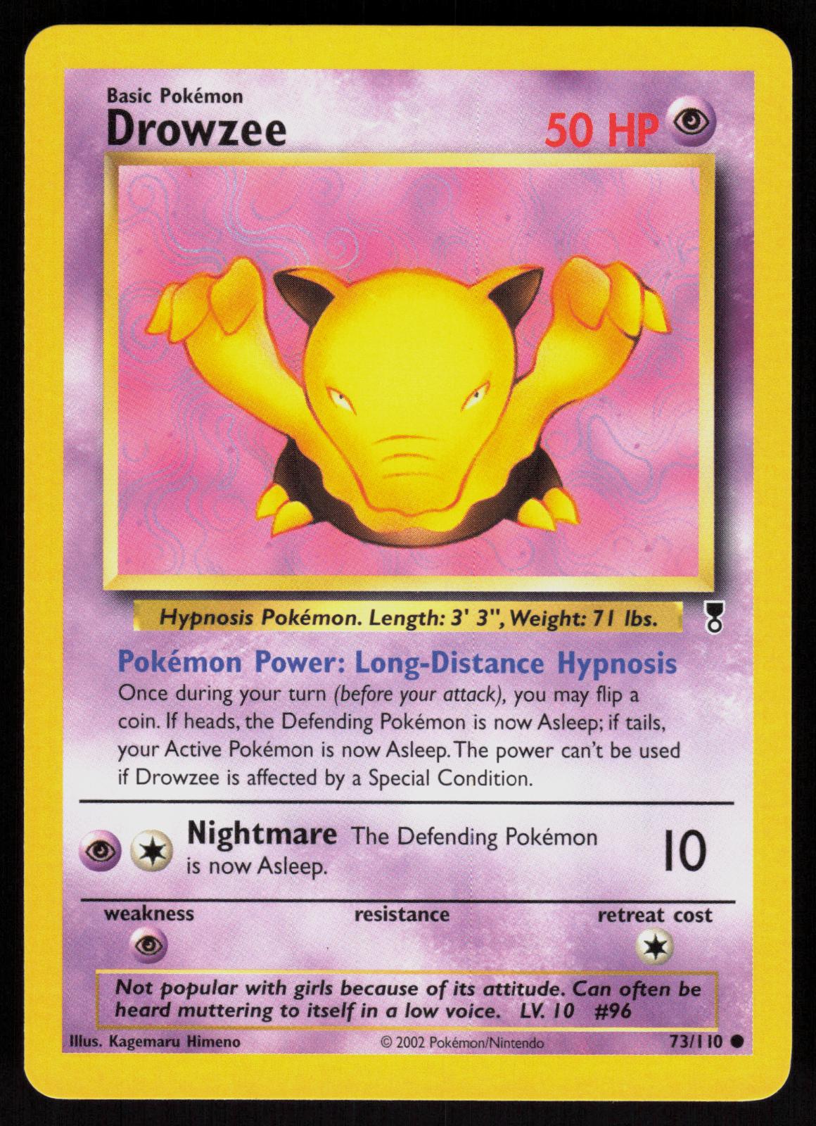 Pokemon Drowzee 73/110 Legendary Collection Common Near Mint