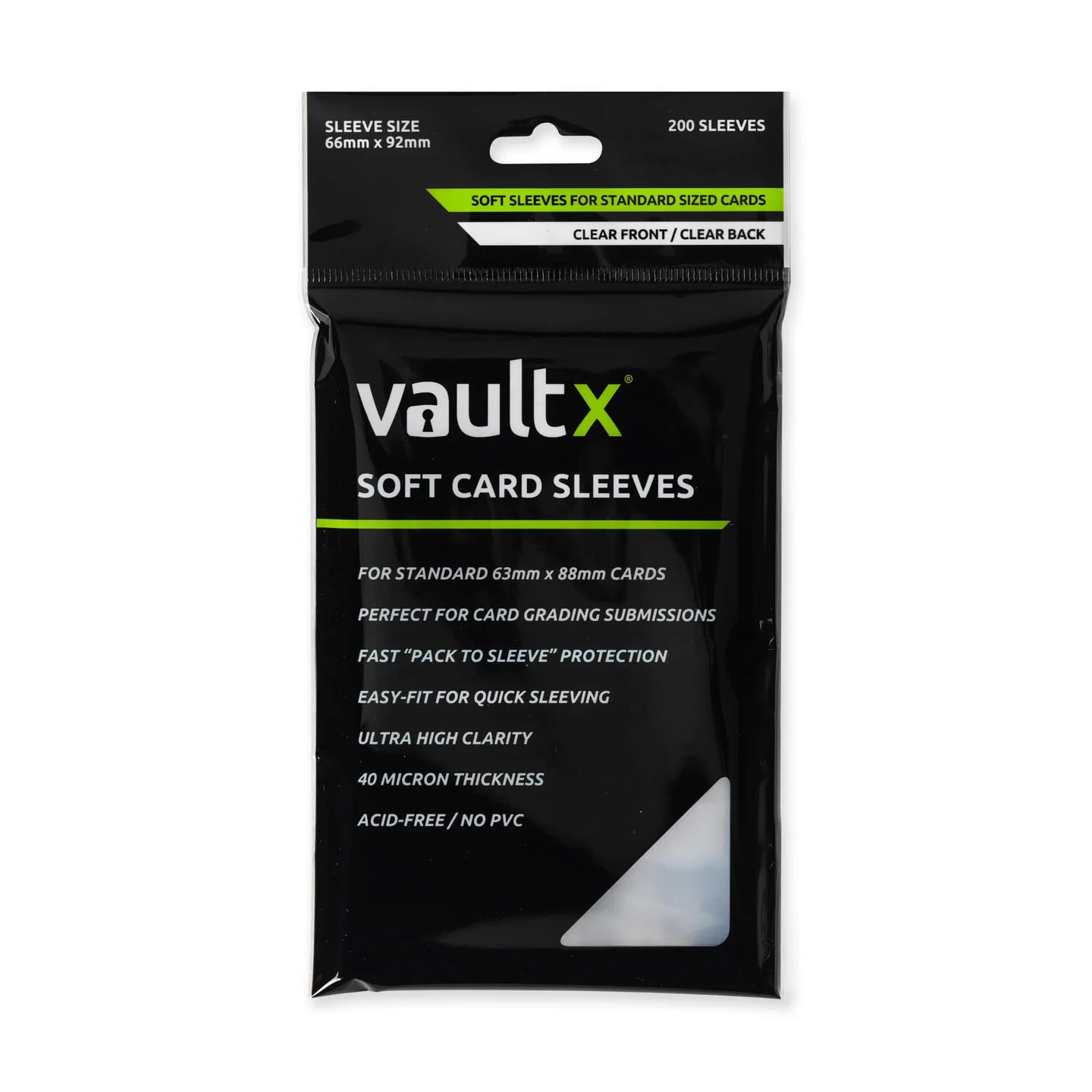 Vault X - 200 Pack Soft Sleeve 'Penny' - Standard Fit (Not tight) - 20% VAT