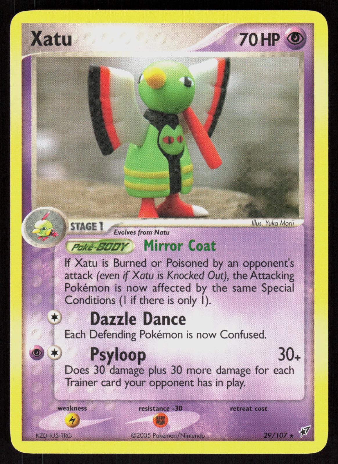 Pokemon Xatu 29/107 Deoxys Rare Near Mint