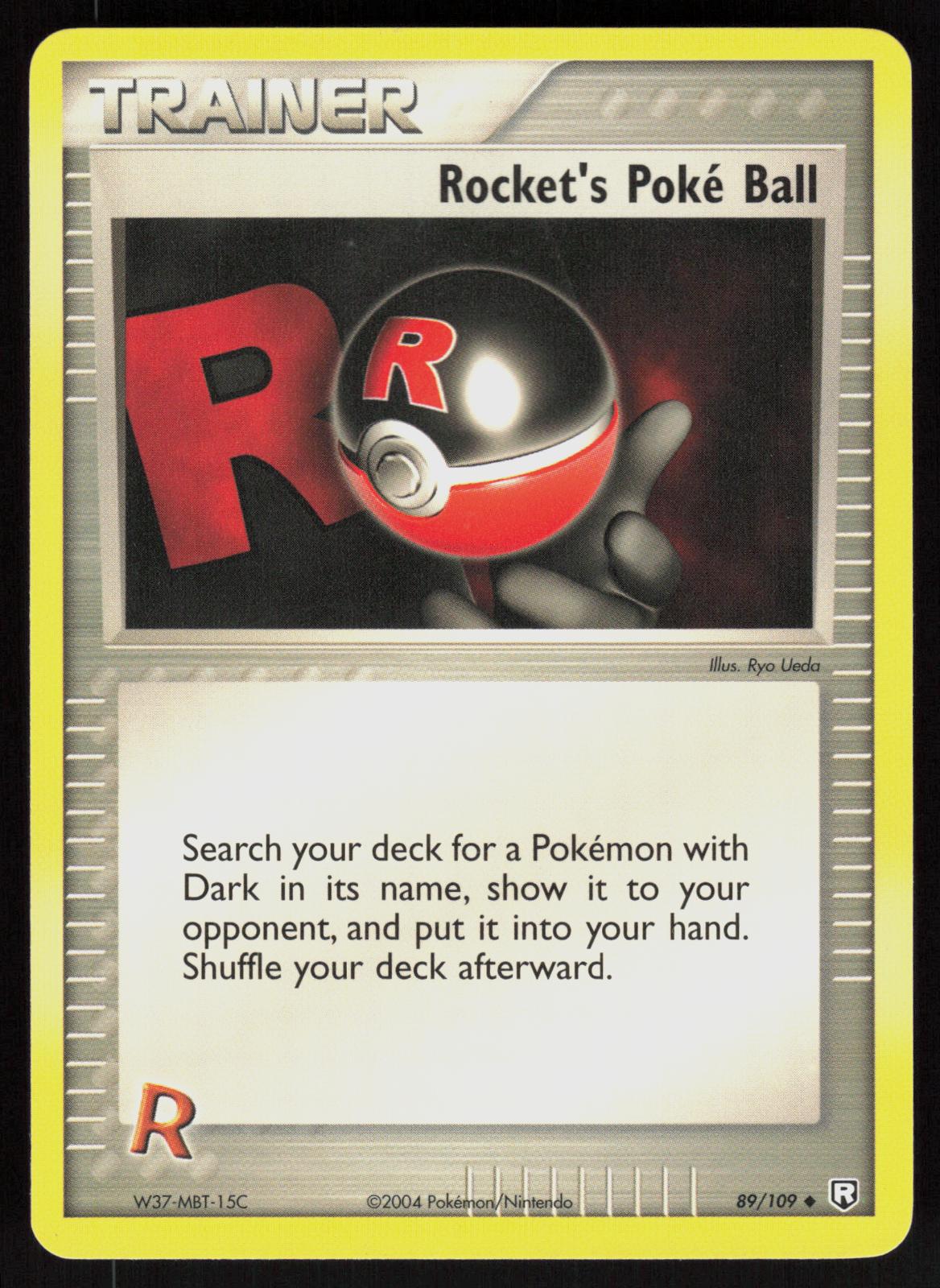 Pokemon Rocket's Poke Ball 89/109 Team Rocket Returns Uncommon Near Mint