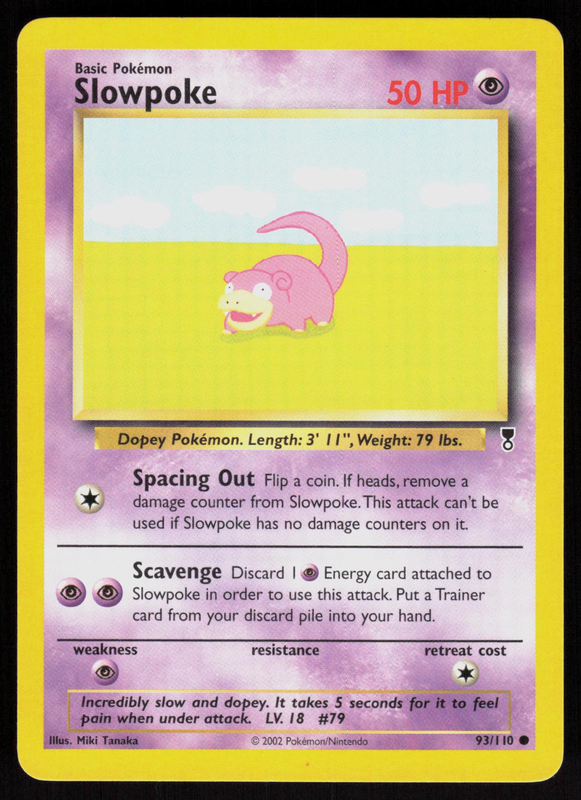 Pokemon Slowpoke 93/110 Legendary Collection Common Near Mint