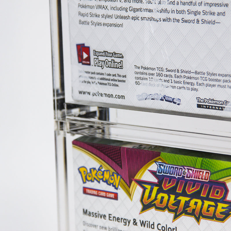 Pokemon - Acrylic Booster Box Protector - Stackable - 20% VAT