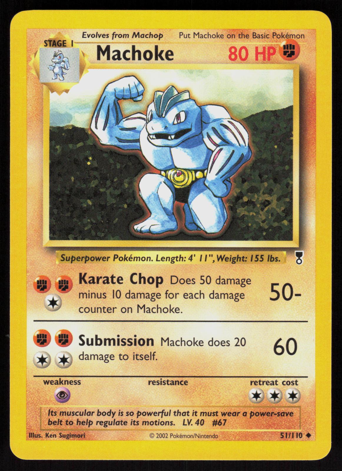 Pokemon Machoke 51/110 Legendary Collection Uncommon Near Mint