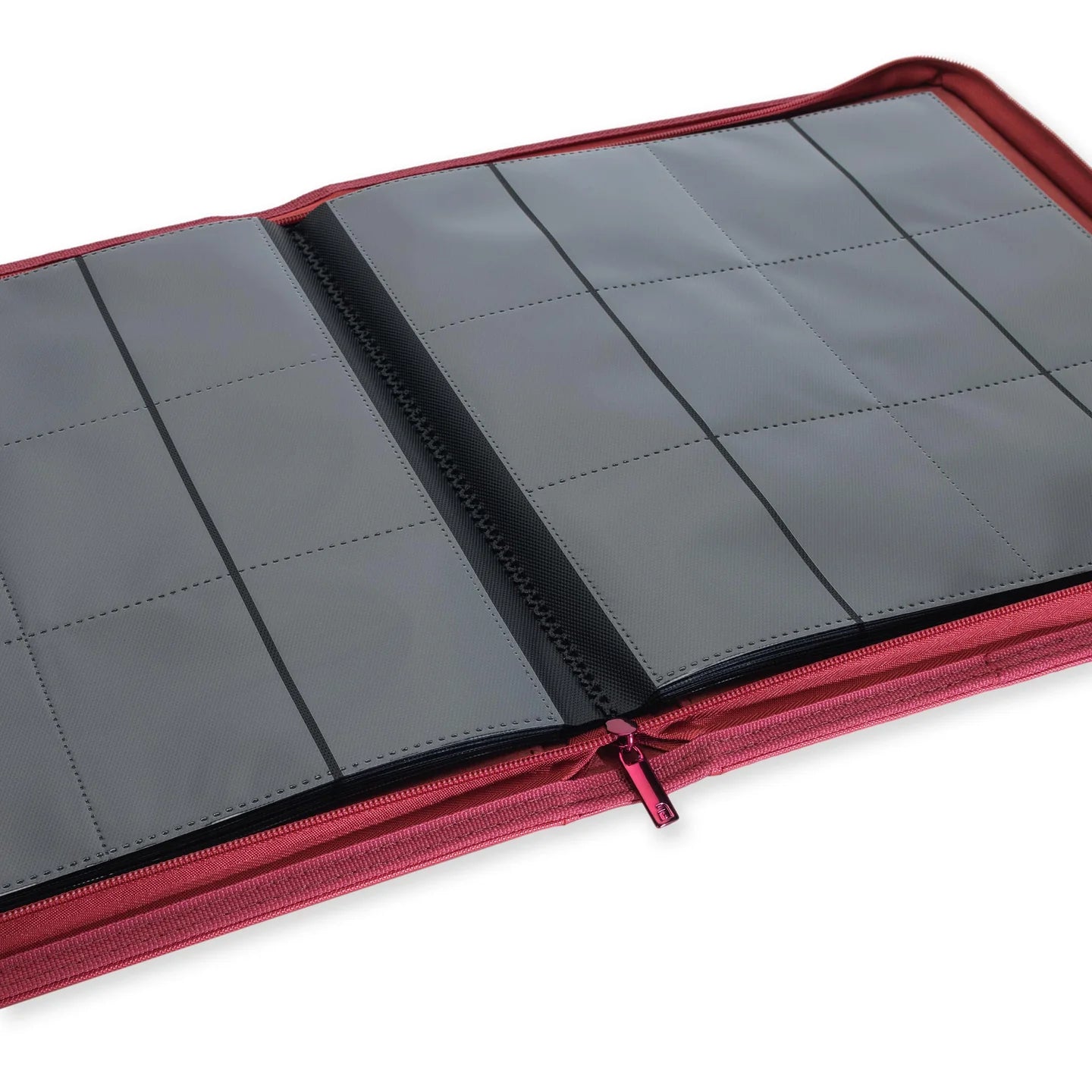 Vault X - 12 Pocket Exo-Tec Zip Binder - Metallic Red - 20% VAT
