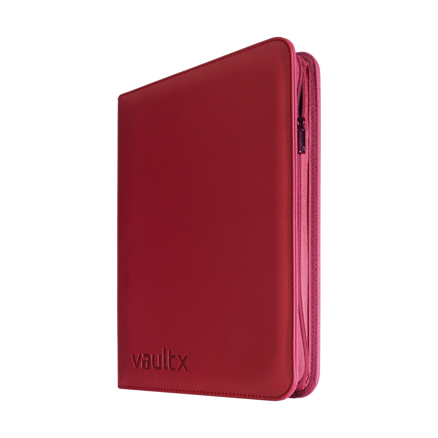 Vault X - 9 Pocket Exo-Tec Zip Binder - Metallic Red - 20% VAT