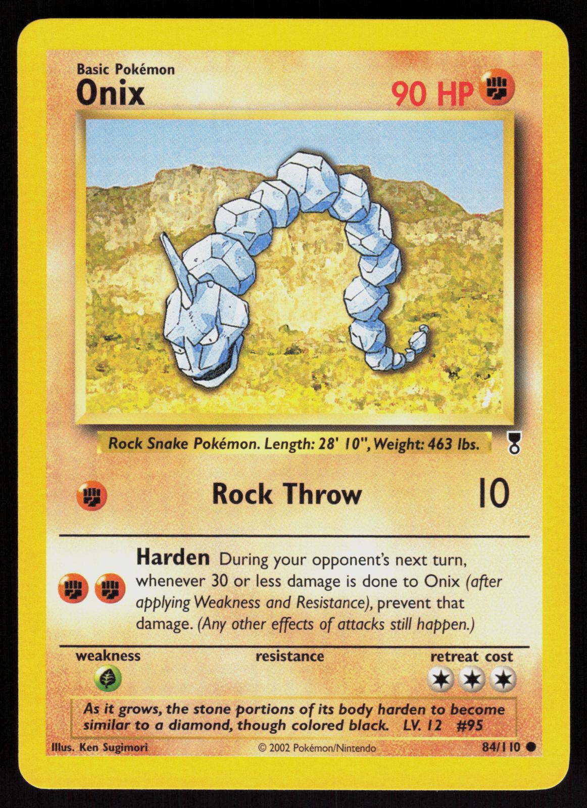 Pokemon Onix 84/110 Legendary Collection Common Near Mint