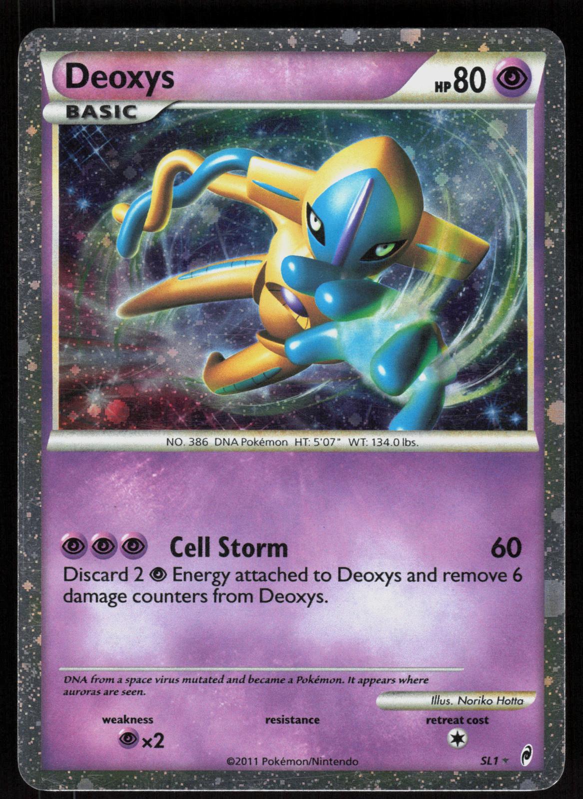 Pokemon Deoxys SL1 Call of Legends Holo Rare Moderately Played