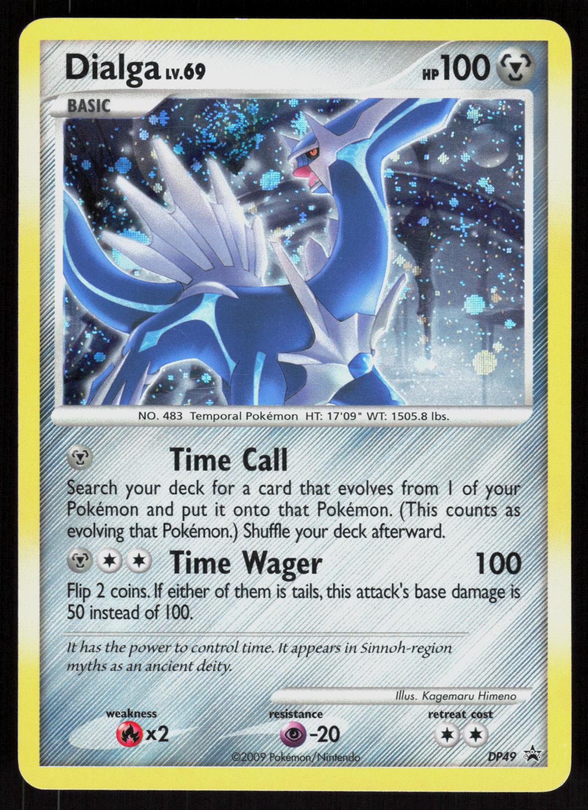 Pokemon Dialga DP49 Diamond and Pearl Promos Holo Promo Heavily Played