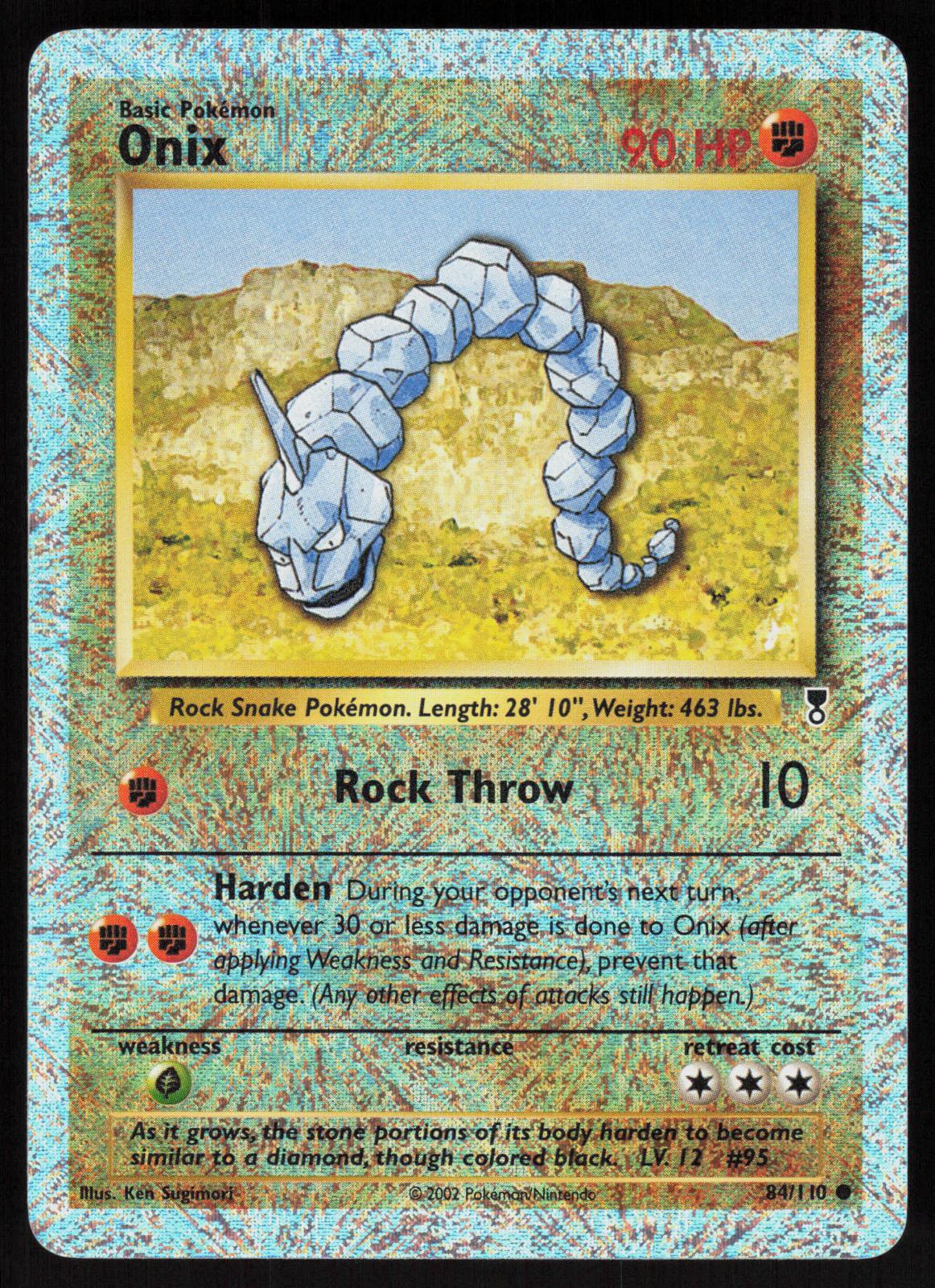 Pokemon Onix 84/110 Legendary Collection Common Reverse Holo Near Mint