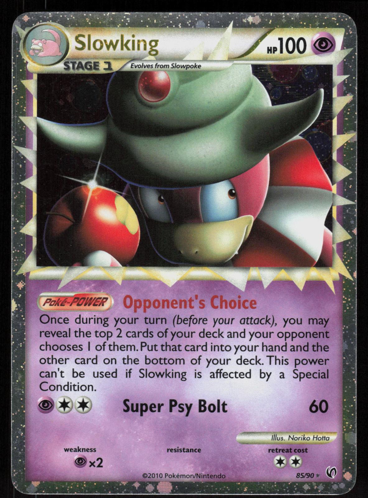 Pokemon Slowking 85/90 HGSS Undaunted Prime Rare Lightly Played
