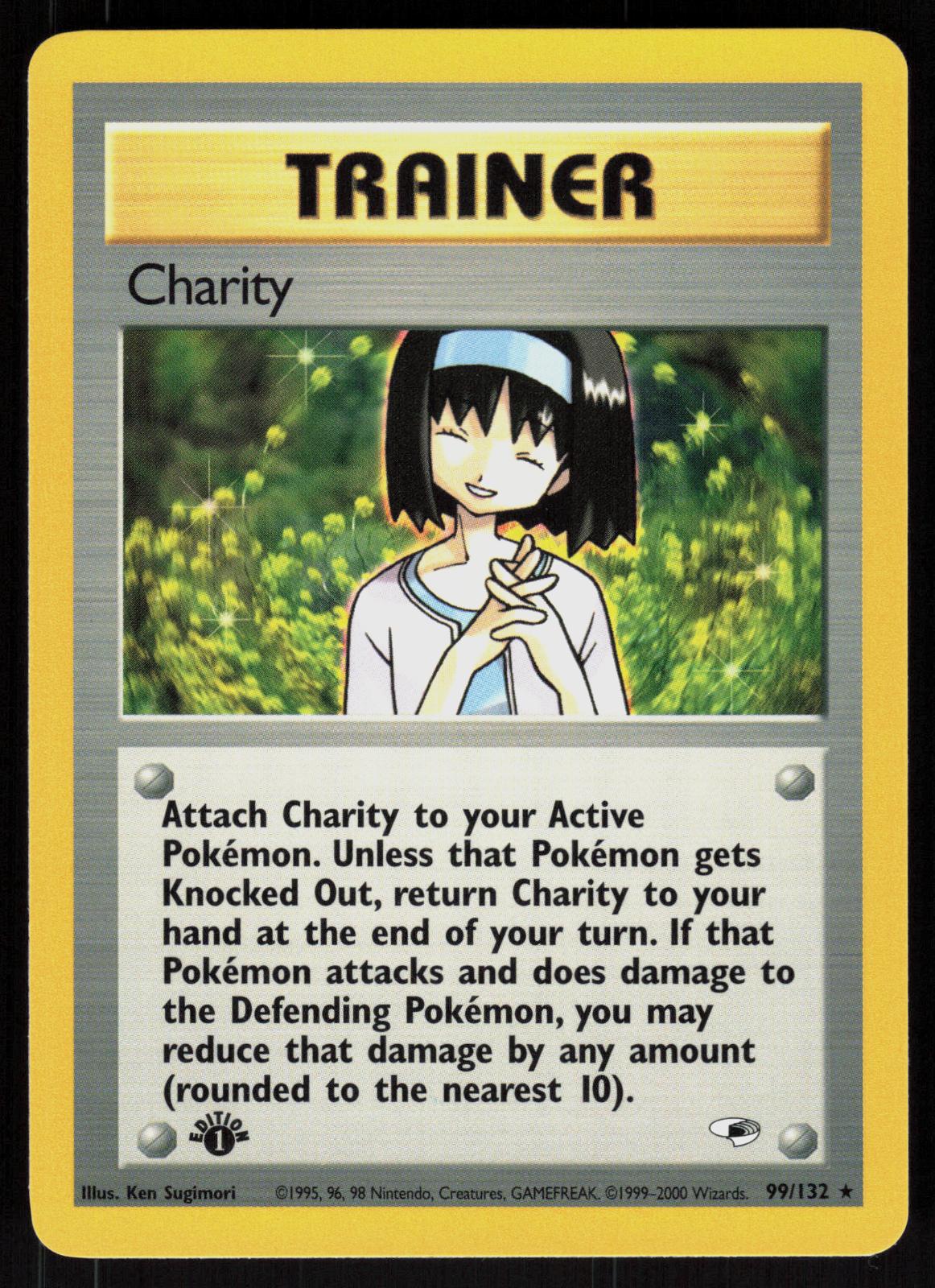 Pokemon Charity 99/132 Gym Heroes Rare Near Mint