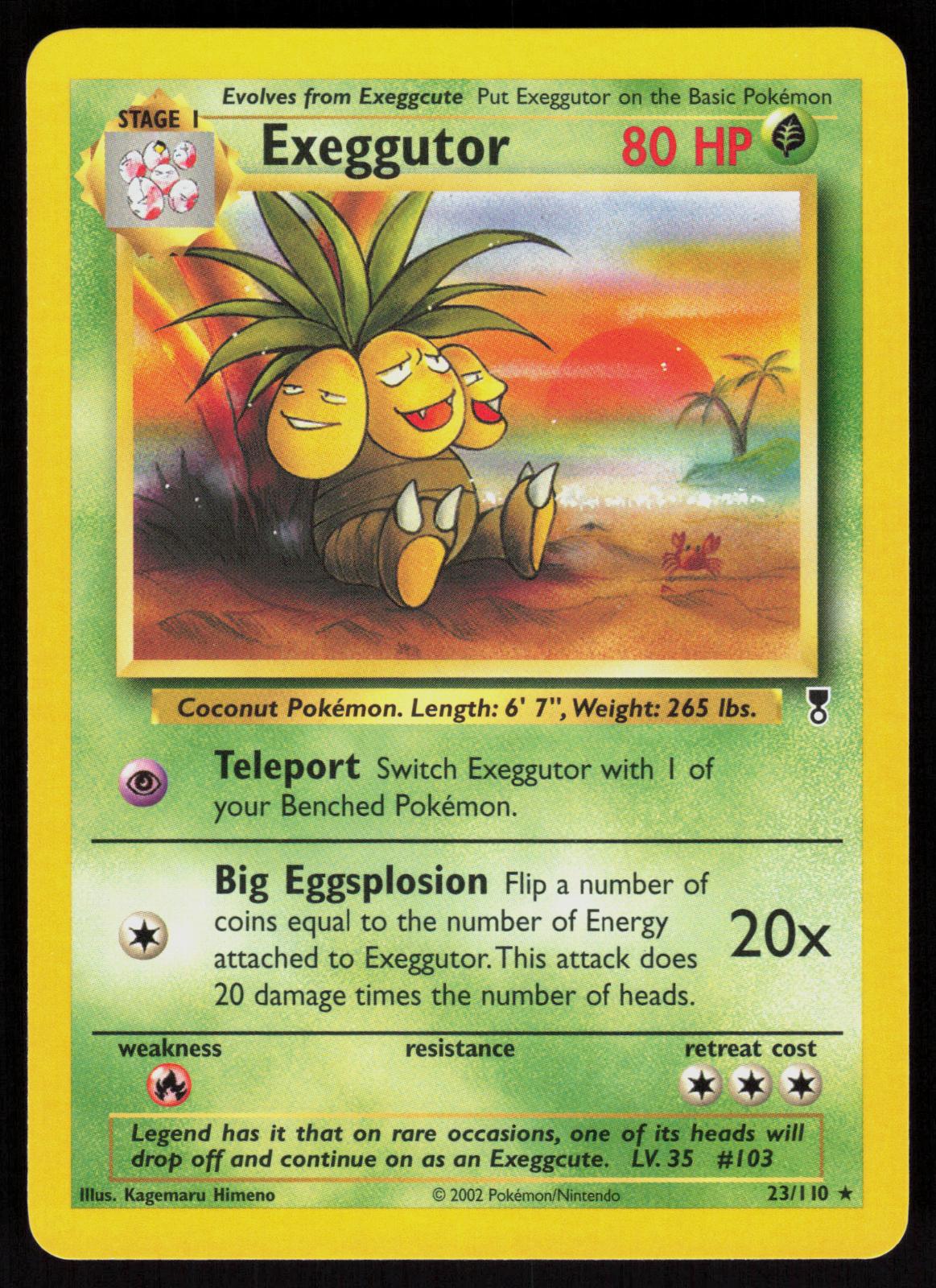 Pokemon Exeggutor 23/110 Legendary Collection Rare Near Mint