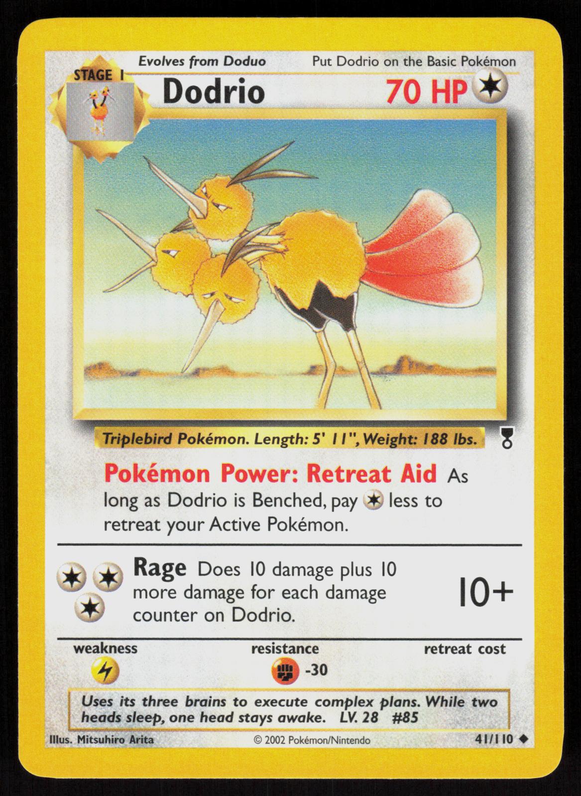 Pokemon Dodrio 41/110 Legendary Collection Uncommon Near Mint