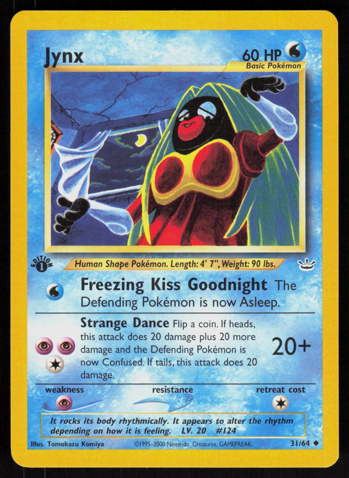 Pokemon Jynx 31/64 Neo Revelation Uncommon 1st Edition Near Mint