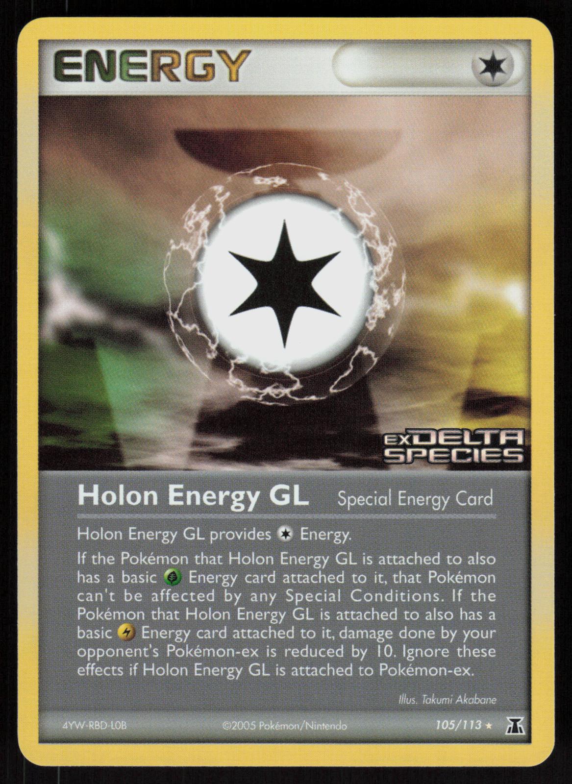 Pokemon Holon Energy GL 105/113 Delta Species Rare Reverse Holo Near Mint