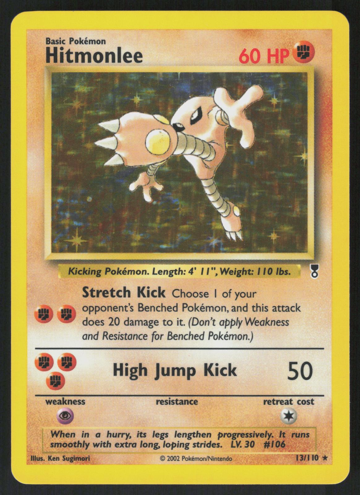 Pokemon Hitmonlee 13/110 Legendary Collection Holo Rare Near Mint