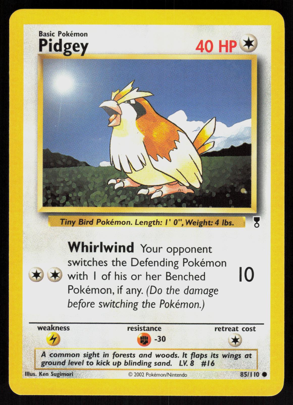 Pokemon Pidgey 85/110 Legendary Collection Common Near Mint