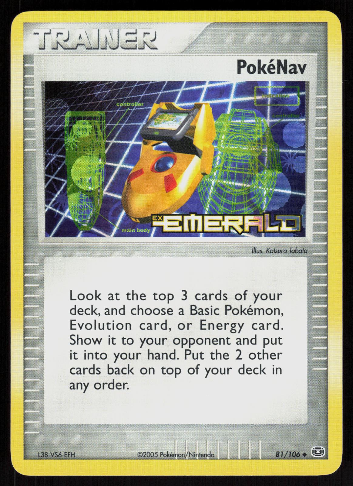 Pokemon PokeNav 81/106 Emerald Uncommon Reverse Holo Near Mint
