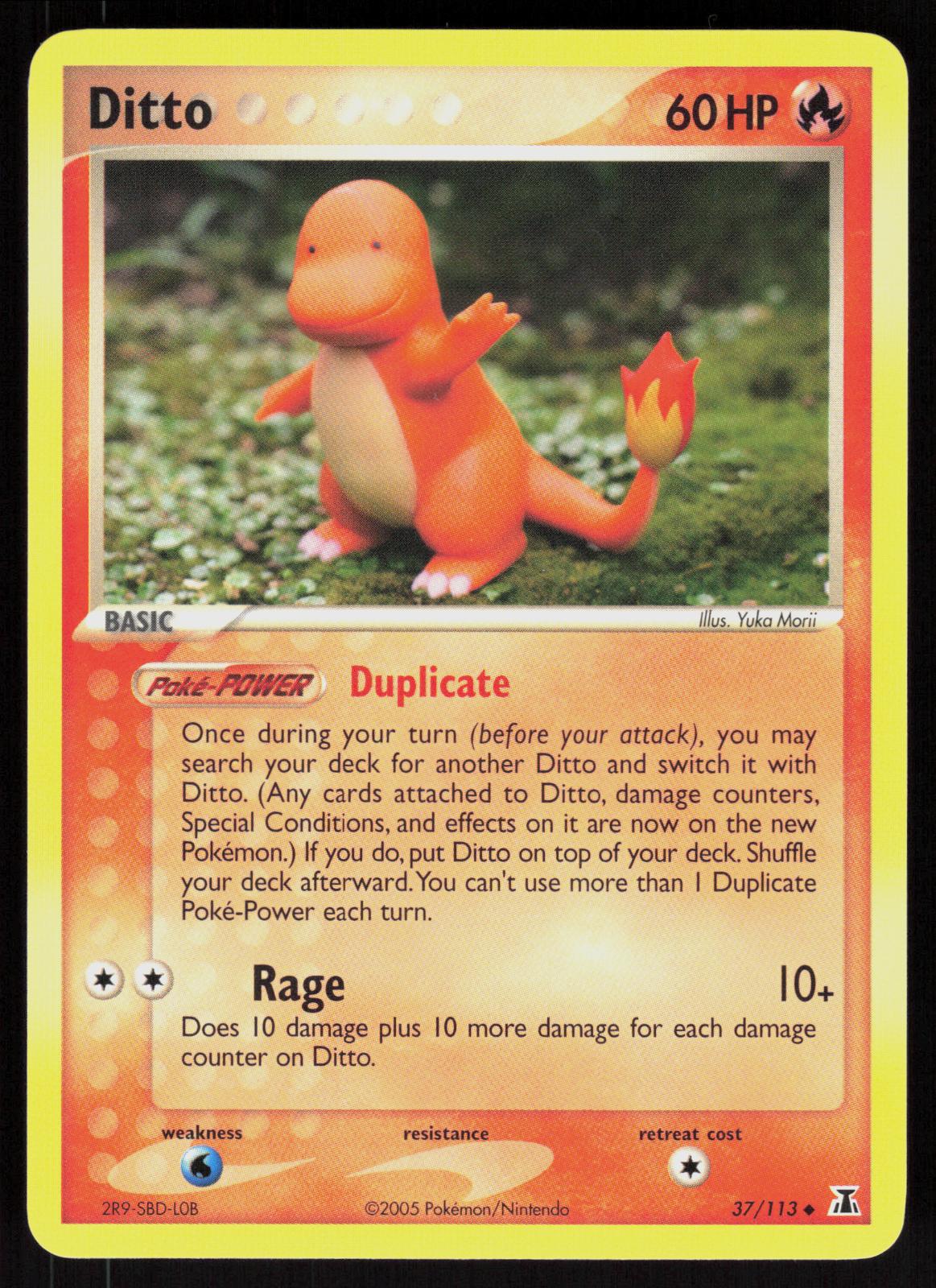 Pokemon Ditto 37/113 Delta Species Uncommon Near Mint