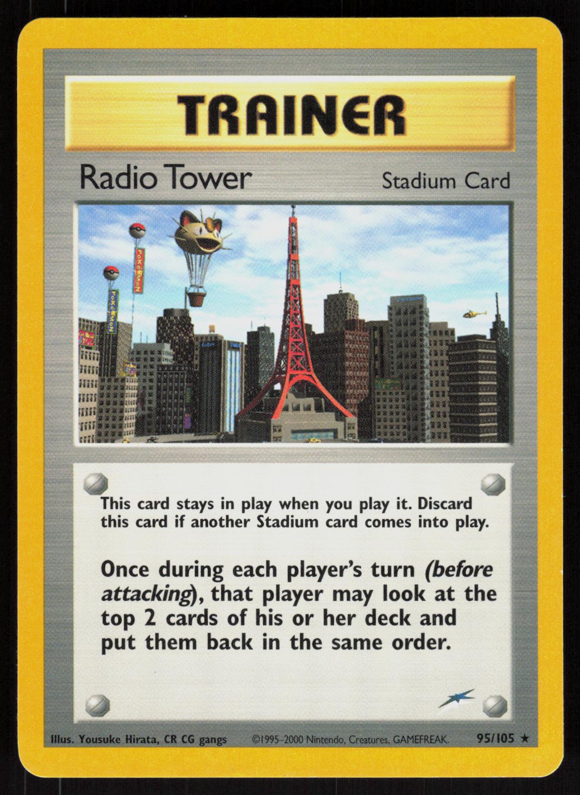 Pokemon Radio Tower 95/105 Neo Destiny Rare Near Mint
