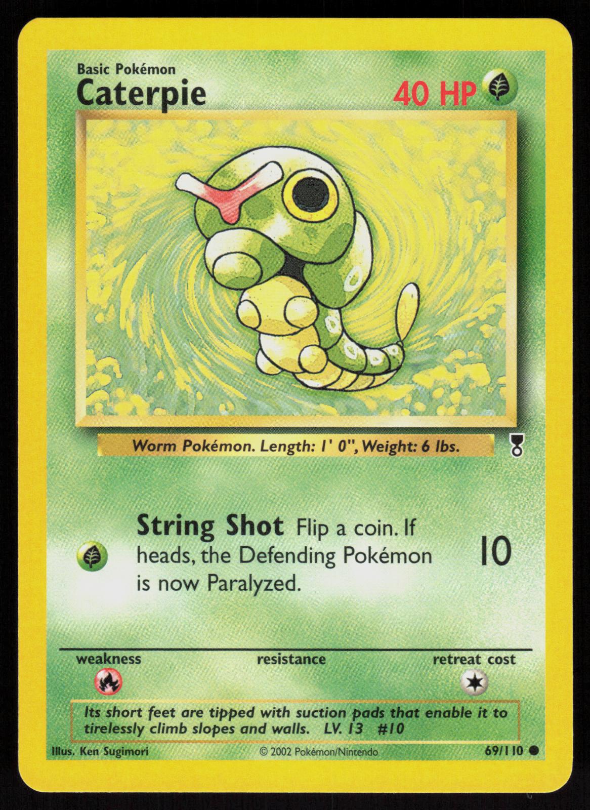 Pokemon Caterpie 69/110 Legendary Collection Common Near Mint