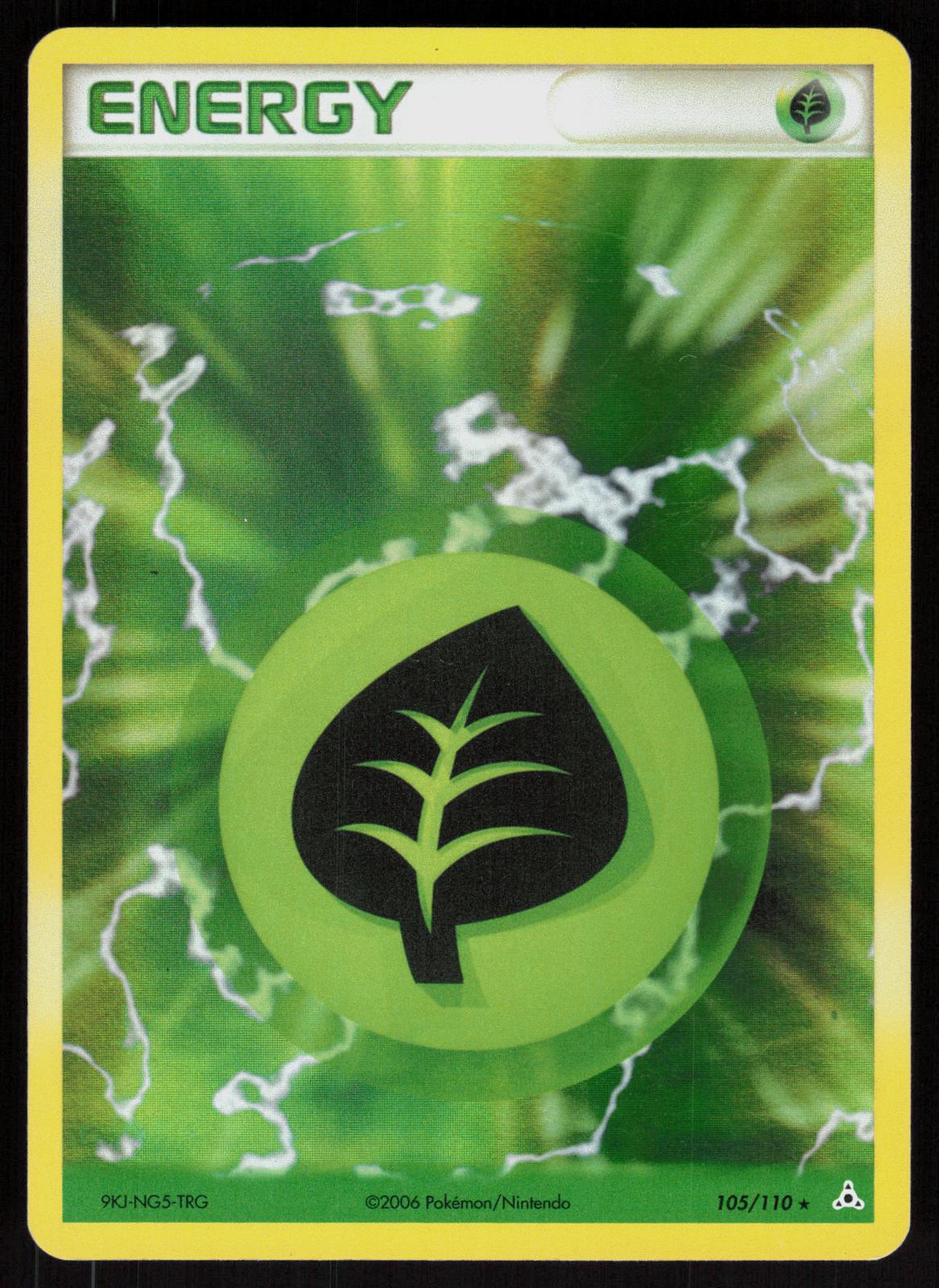 Pokemon Grass Energy 105/110 Holon Phantoms Holo Rare Near Mint