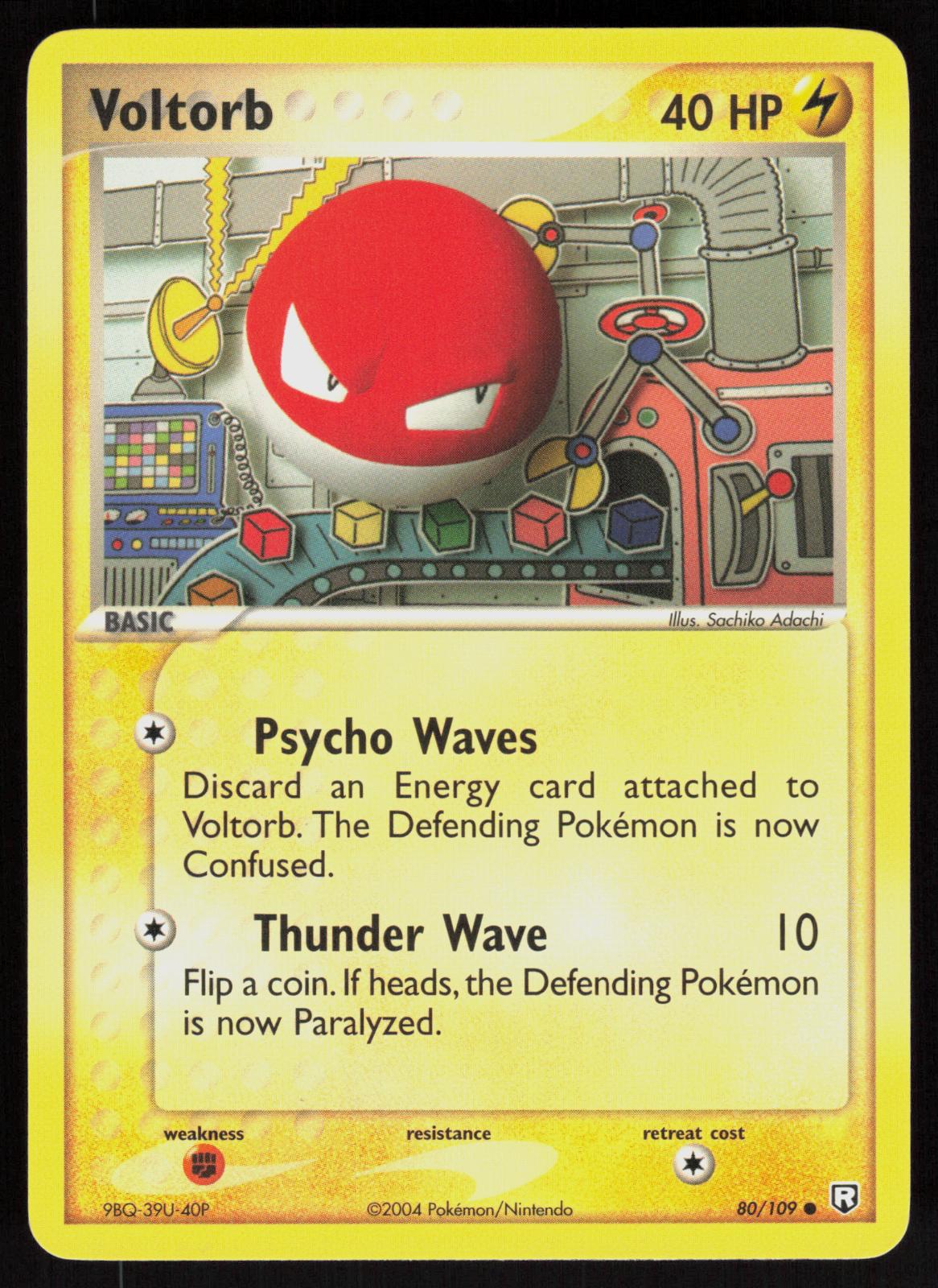 Pokemon Voltorb 80/109 Team Rocket Returns Common Near Mint