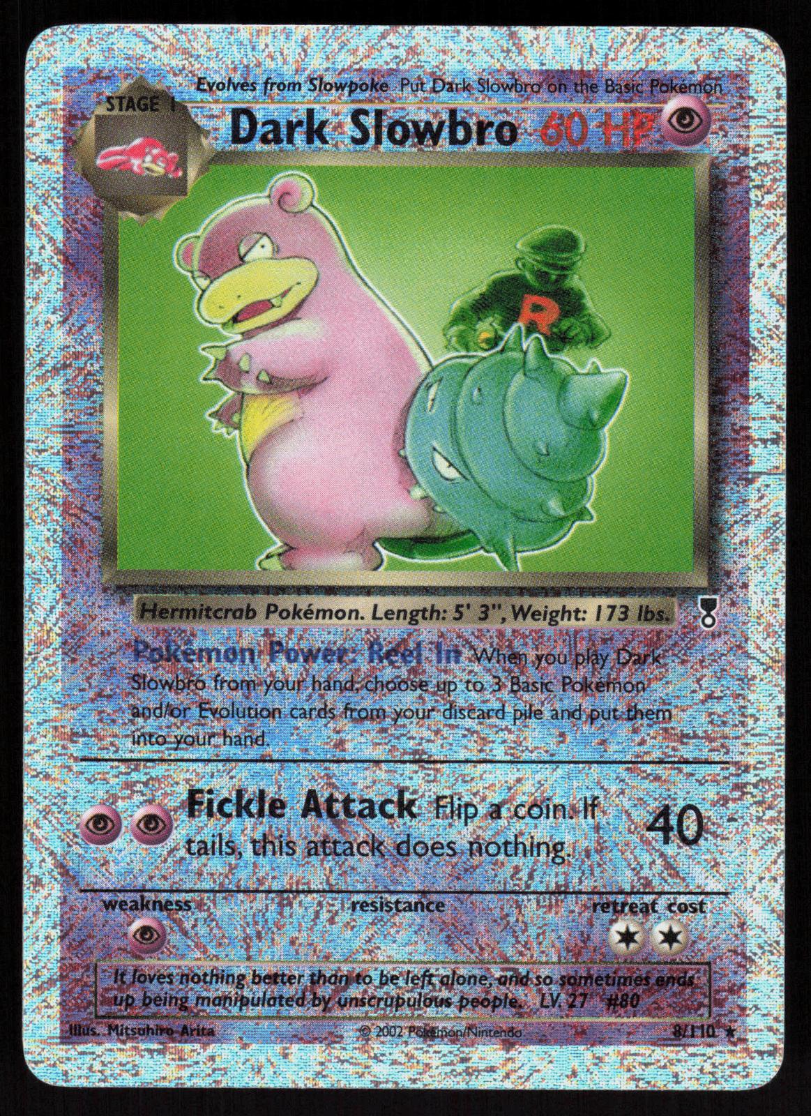 Pokemon Dark Slowbro 8/110 Legendary Collection Reverse Holo Moderately Played