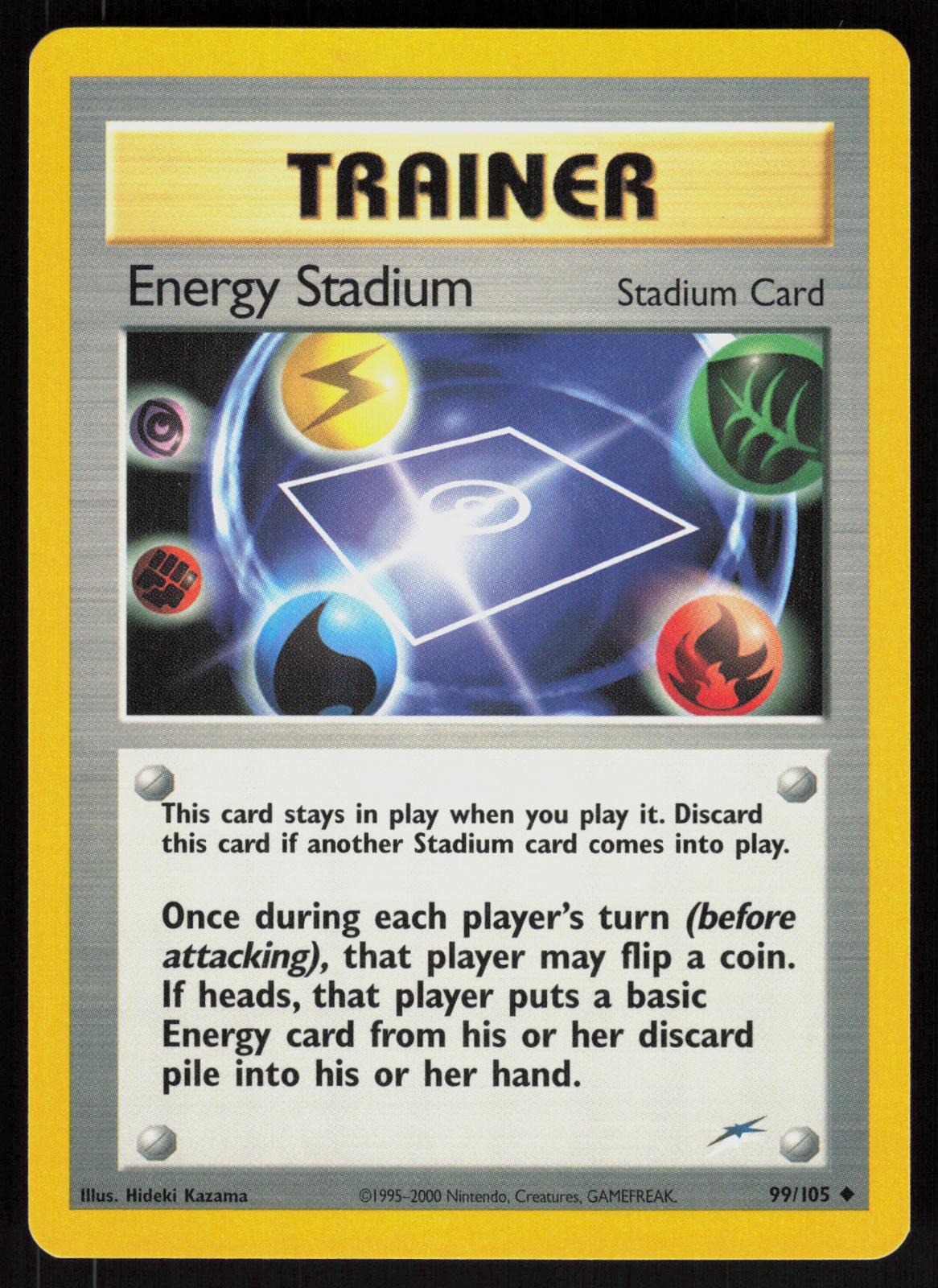 Pokemon Energy Stadium 99/105 Neo Destiny Uncommon Near Mint