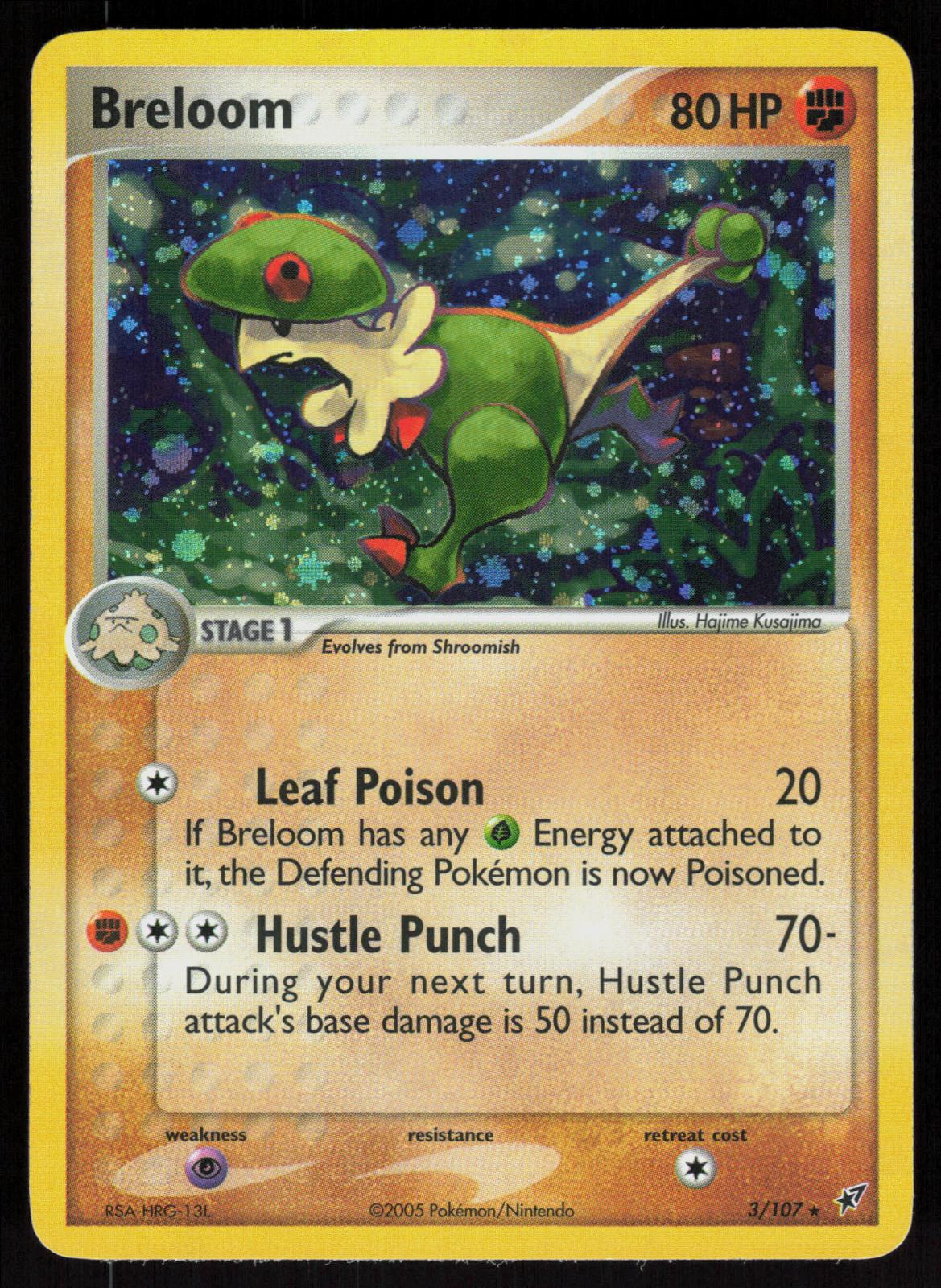 Pokemon Breloom 3/107 Deoxys Holo Rare Lightly Played
