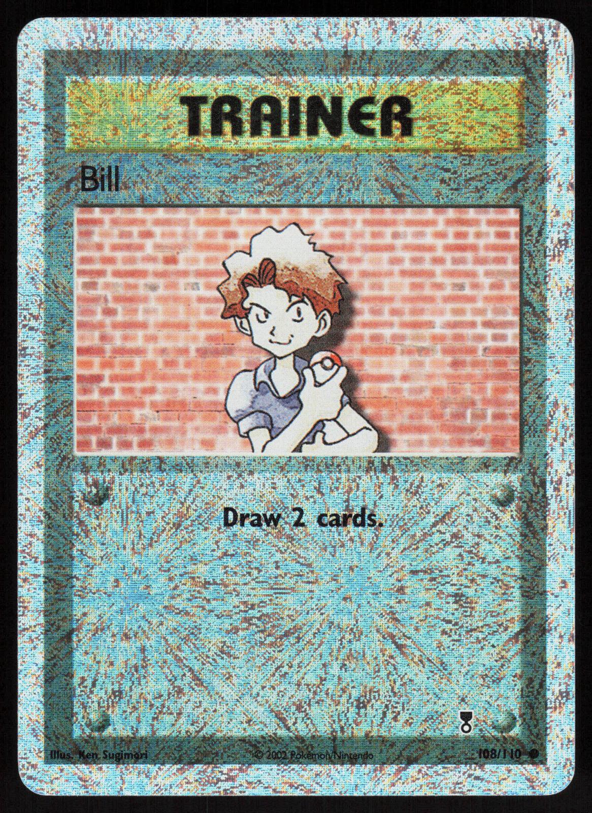 Pokemon Bill 108/110 Legendary Collection Reverse Holo Moderately Played